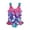 A-Multicolour, variant on Toddler Floatation Swimsuit Girls 1-6T, One Piece Float Suit with Built-in Float, Cute Floating Swim Suit Floatie