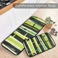thumbnail image 5 of Bamboos Stripe Kitchen Mats Non Slip Standing Desk Mat Runner Rug Washable Kitchen Rugs for Floor 2PCS, 5 of 7
