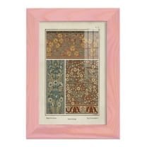 Nouveau Decorative II - Framed Print w/glass - Sunset Pink