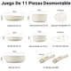 thumbnail image 2 of Juego de 11pzas Sartenes Antiadherentes con Mangos Desmontables, Batería de Cocina Sin PFOA Apto para Hornos, Lavajillas y Todas las Estufas, 2 of 6