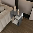 thumbnail image 4 of We Have Furniture Side Table Sallis, Living Room, Onyx/White, 4 of 7