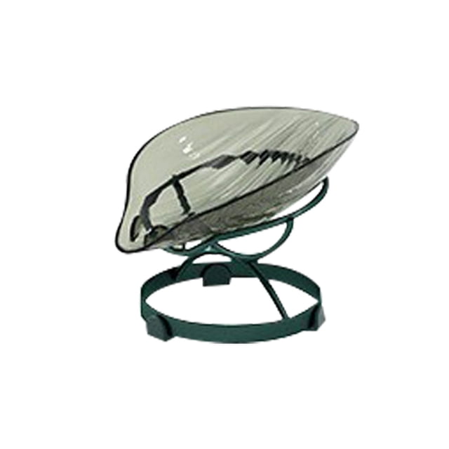 Jabonera, Jabonera De Drenaje Automático, Bandeja De Agua Decorativa Para Ducha, Fregadero De Cocina, Baño Y Encimera, Jabonera De Plástico Verde Con Soporte De Metal Wmkox8yii hjk2682