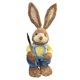 thumbnail image 3 of Conejito de Pascua de paja de 35 cm, figura de pie, accesorio de fotografía hecho a mano, encantador Estilo B, 3 of 9