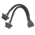 thumbnail image 4 of 2 en 1 Câble d'Extension OBD2 OBDII Mâle à 2 Femelle Répartiteur Voiture Connexion Ordinateur Prise de Conversion 30CM, 4 of 6