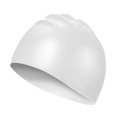 thumbnail image 2 of Gorros de natación con silicona, cómodos gorros con antideslizante para hombres y mujeres adultos , Blanco Macarena Gorros de natación para adultos, 2 of 8