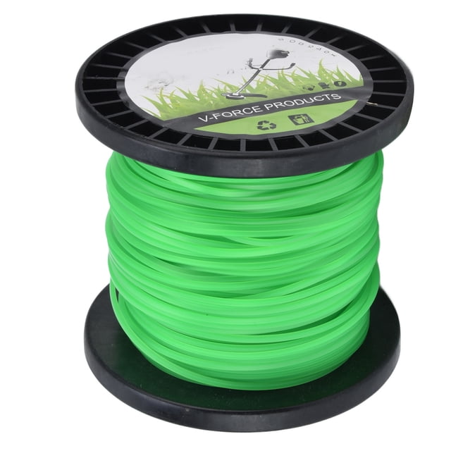 Weedeater String, 2.0mm 30m Long Square High Efficiency Trimmer Line Replacement for String Trimmer Weed Trimmer Green