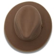 thumbnail image 3 of Modernique Collection: Montique Tan 3 1/8" Brim Red Bottom Wool Felt Dress Hat, 3 of 4