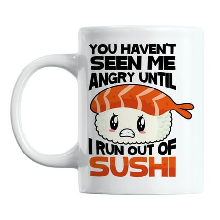 

Funny Angry Sushi or Japanese Food Emotion Coffee & Tea Mug (11oz)