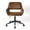 Brown, variant on Homy Casa Suede Swivel Rolling Task Chair – Height Adjustable for Home Office & Vanity