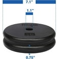 thumbnail image 2 of Yes4All 7.5 lbs Standard Weight Plates, 1 inch Cast Iron Weight Plates for Dumbbells, Pair, 2 of 6