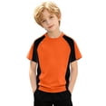 thumbnail image 5 of WENXIAOO T-Shirts à Manches Courtes pour Garçons, T-Shirts d'Été pour Enfants à Col Rond, T-Shirts Basiques, Hauts Décontractés, T-Shirts à Blocs de Couleur Tendance, 5 of 5