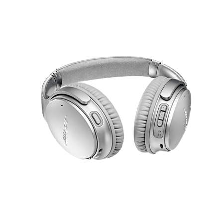 Bose - QuietComfort 35 II Wireless Noise Cancelling Over-the-Ear Headphones - Silver