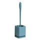thumbnail image 2 of Juego de cepillo de baño compacto, limpieza del baño, tamaño compacto, colgante con drenaje de agua, cepillo flexible, azul, 2 of 6