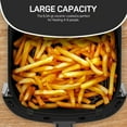 thumbnail image 2 of Air Fryer 12-in-1, Compact & Large 6-Qt, Fast Turbo Modes, 90-400°F Evenly Results with Precise Temperature Control, 95% Less Oil, Roast, Bake, Dry, Reheat, Frozen, Broil, Proof, Black, 2 of 7