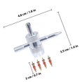 thumbnail image 2 of LIFKOME Versatile 4-Way Valve Tool with Brass Cores for Vehicle Motorcycle Atv and Trailer Tire Use, 2 of 7