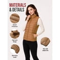 thumbnail image 6 of TRYSIL Women's Lightweight Puffer Down Layering Vest Sleeveless Full-Zip Packable Ultralight Quilted Jacket Winter Warm Outerwear Coat,Size(S-2XL), 6 of 8
