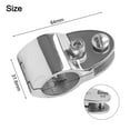 thumbnail image 1 of For Bimini Top Hinged Jaw Slide Rail Mount 316 Stainless Steel Marine Hardware 25Mm, 1 of 10