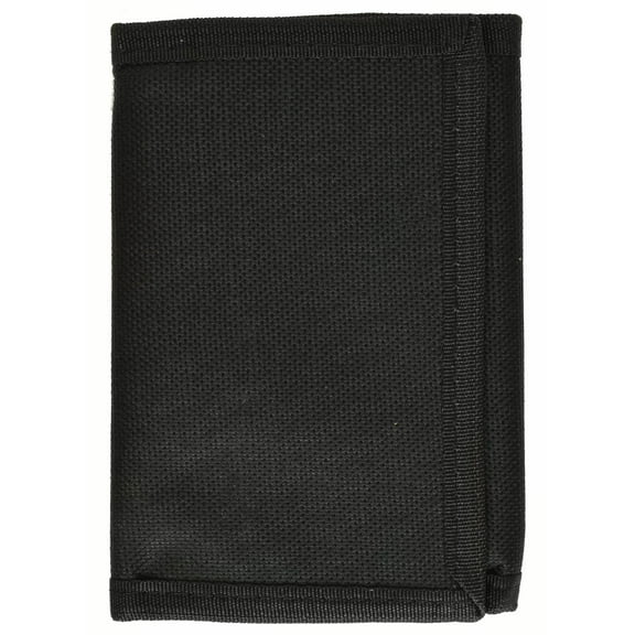 Marshal Wallet Boys Slim Trifold Kids Nylon Wallet, Black