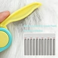 thumbnail image 4 of UYGDUY-Foldable Dual-Head Tear Stain Remover Eye Comb for Small Dogs Cats Hamsters Grooming Tool, Fit Yorkie, Shih Tzu, Maltese, Poodle, Cockapoo Puppy Essentials, Flea Brush (Green), 4 of 4