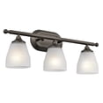 thumbnail image 1 of Kichler 5448OZ Ansonia 3 Light Bath Light, Olde Bronze, 1 of 1