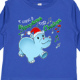 thumbnail image 4 of Inktastic I Want a Hippopotamus for Christmas Hippo in Santa Hat Boys or Girls Long Sleeve Toddler T-Shirt, 4 of 5