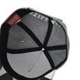 thumbnail image 4 of WITHMOONS Snapback Hat Zebra Paper Fold Patch Geometry Pattern Flat Brim Cotton Baseball Cap TR2936 (Grey), 4 of 4