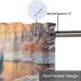 thumbnail image 5 of Rustic Kitchen Valance Winter Farmhouse Wild Animal Horse Energy Efficient Valance for Windows Rod Pocket Room Darkening, 5 of 5