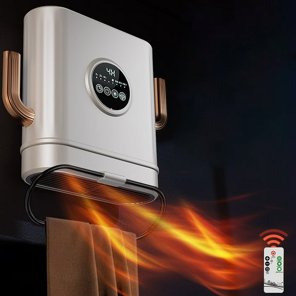 2024 Upgraded Space Heater, New Type Of Wall Mounted Bathroom Heater And Warm Air Blower High Power Household Heating Heater Warm Air Heater