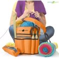 thumbnail image 4 of Stitch Happy Orange Knitting Bag, 7 Compartments, 7 Pockets, 4 of 8