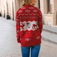 thumbnail image 5 of Utoimkio Women's Christmas Pullover Sweaters Long Sleeve Crewneck Pullover Knit Jumper Tops Fall Sweaters for Women, 5 of 6