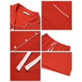 thumbnail image 6 of UVN Pajamas Sets for Women Button Down Short Sleeve Tops and Drawstring Shorts 2 Piece Lounge Set, 6 of 8