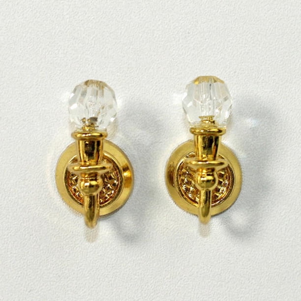 2 piezas 1:12 escala casa de muñecas pared muebles decoración del Oro perfke Lámpara de pared de casa de muñecas
