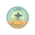 thumbnail image 2 of Live Simply Novelty Decor, Metal Wall Sign - 12" Circle, 2 of 4