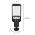 thumbnail image 4 of Fiudx Ofertas relámpago Calle solar, luces de calle con energía solar para exteriores IP65 del anochecer al amanecer con sensor de movimiento inundaciones LED para estacionamiento, camino de acceso, 4 of 7