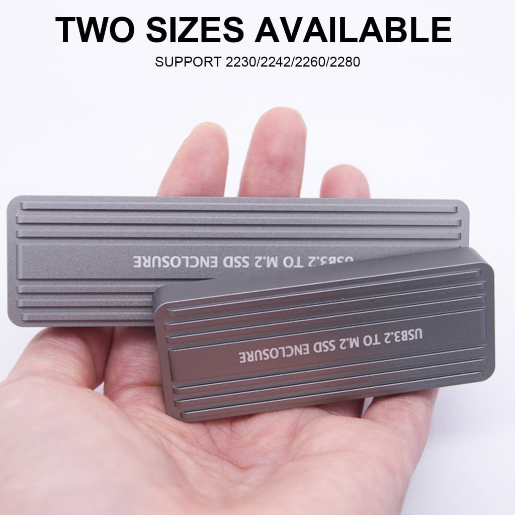 Zeiwohndc High Performances NVMe to USB C 3.2 GEN2X2 Enclosure for M Key/B+M Key SSDs
