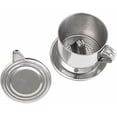 thumbnail image 1 of 1 Set Vietnamese Coffee Filter Stainless Steel Coffee Pot Drip Infuse Cup Brewing Teapot No Need Paper Drip Coffee Pot Machine Filter Attractive Processing, 1 of 5