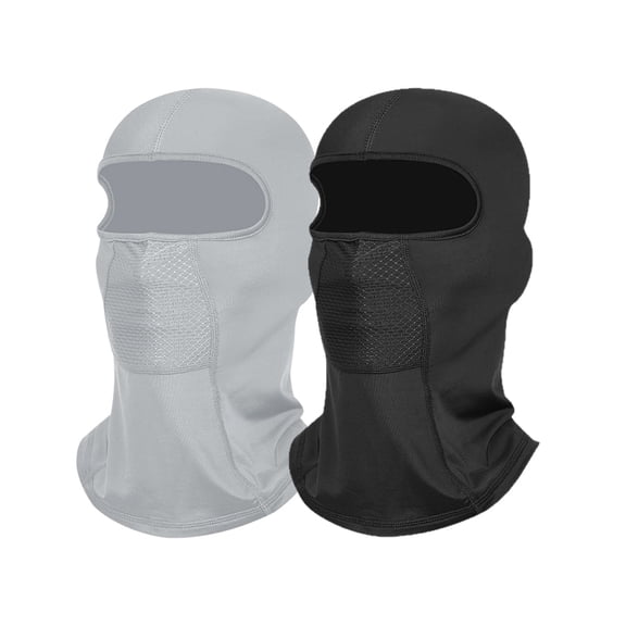 2 PCS Summer Balaclava Breathable Cooling UV Protection Face Mask – Quick-Dry Motorcycle Headgear for Men & Women Outdoor Sports Cycling With Temple Hole
