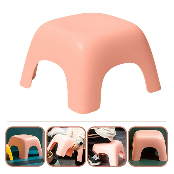 WEUVEB Slip Stool For Lightweight Step Stool With Side Handle And Stable Design For Bathroom Kitchen And Playroom Use