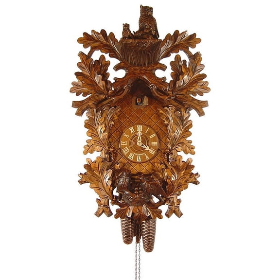 Cuckoo Clock Owl with Child, Nest 2.5035.01.P