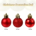 thumbnail image 3 of 24Pcs 1.1" Bolas de Navidad Adornos Conjunto de Bolas Colgantes irrompibles para Decoración del Árbol de Navidad (Rojo), 3 of 7