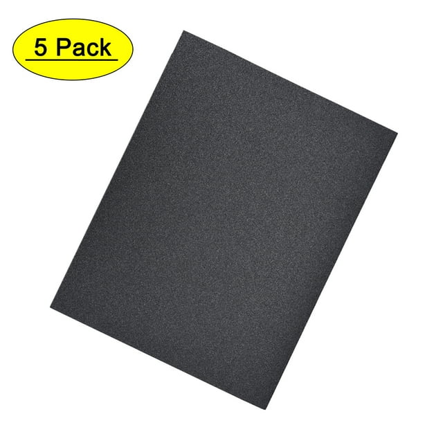 Uxcell 120 Grits Waterproof Sandpaper Wet Dry Sand Paper Wood Furniture Finishing Silicone Grey 5pcs