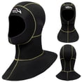 thumbnail image 3 of Diving Hat 3mm Neoprene Beach Water Hat Thermal Wetsuit Cap High Elastic Cap for Rafting, 3 of 8