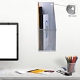 thumbnail image 3 of Ybm Home Silver Mesh Steel Wall mount Hanging or Desktop Magazine Document Letter Mail File Holder 12 In. H x 10 In. L x 3 In. W, 3 of 6