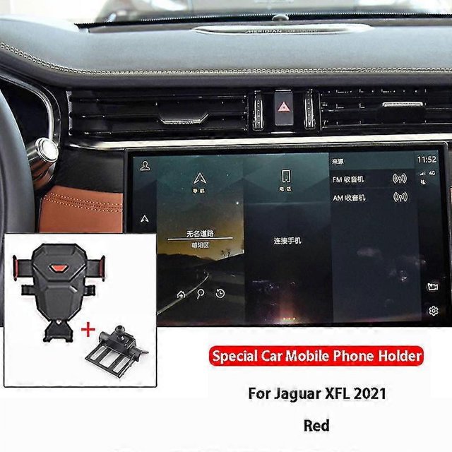Soporte de teléfono móvil para coche Jaguar XFL E-pace XEL (2015-2022), giratorio 360 grados, soporte especial para GPS y navegación.