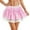 Skirt 161# Pink, variant on oqasdz Stylish Plaid Skirts for Women Lace Uniform A Line Mini Skirt Elastic Waist Cute Casual Party Evening Work Outdoor Daily Wear