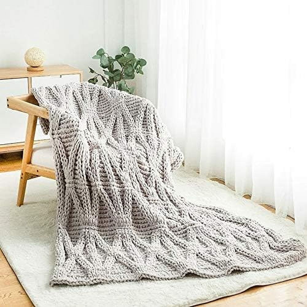 Minzimin 6 Skeins - Total 600g Fun Finger Loops Yarn - Jumbo Polyester Yarn - No Need Hook or Needles Loop Yarn