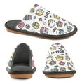 thumbnail image 4 of IAUYY Memory Foam House Slippers Suitable for Both Men and Women. Comfortable, Anti-Slip Plush Flat-Bottomed Slippers The Best Holiday Gift in The Painting Graffiti, 4 of 9