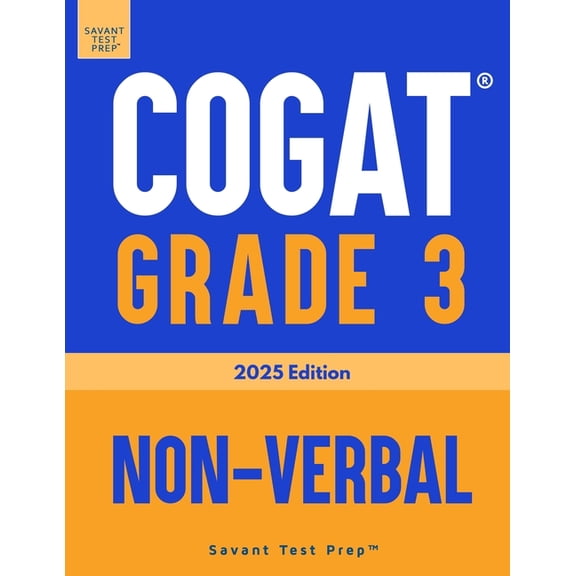 COGAT Grade 3 Non-Verbal: 3 Practice Tests Level 9, (Paperback)