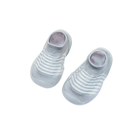 

Qcmgmg Spring Summer Fall Children First Walkers Infant Baby 6M-3Y Non-Slip Floor Socks Toddler Slippers