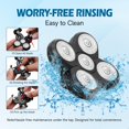 thumbnail image 4 of Cuchillas de repuesto para afeitadora Freebird Head Shaver + Brush, paquete de 5, 4 of 7